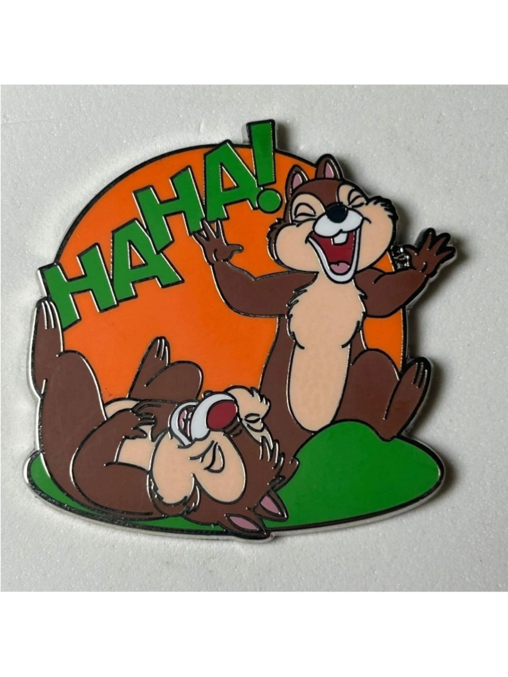 Disney Parks Chip 'n Dale "Ha Ha!" Pin NEW